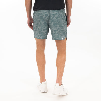 Grit Gym Short - 7" | The Hex Camo - Jungle Green