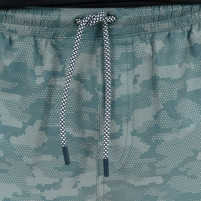 Grit Gym Short - 7" | The Hex Camo - Jungle Green