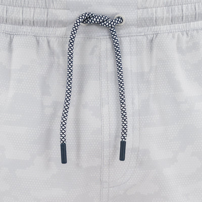 Grit Gym Short - 5" | The Hex Camo - Stratus Grey