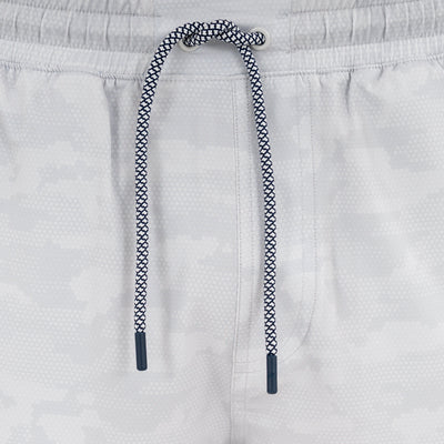 Grit Gym Short - 7" | The Hex Camo - Stratus Grey