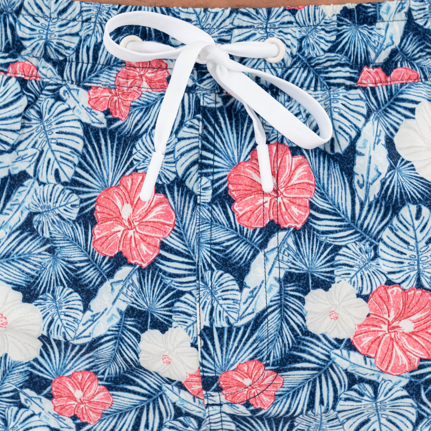 Medley Swim Trunk | The Hibiscus - Admiral Navy/Pale Blue