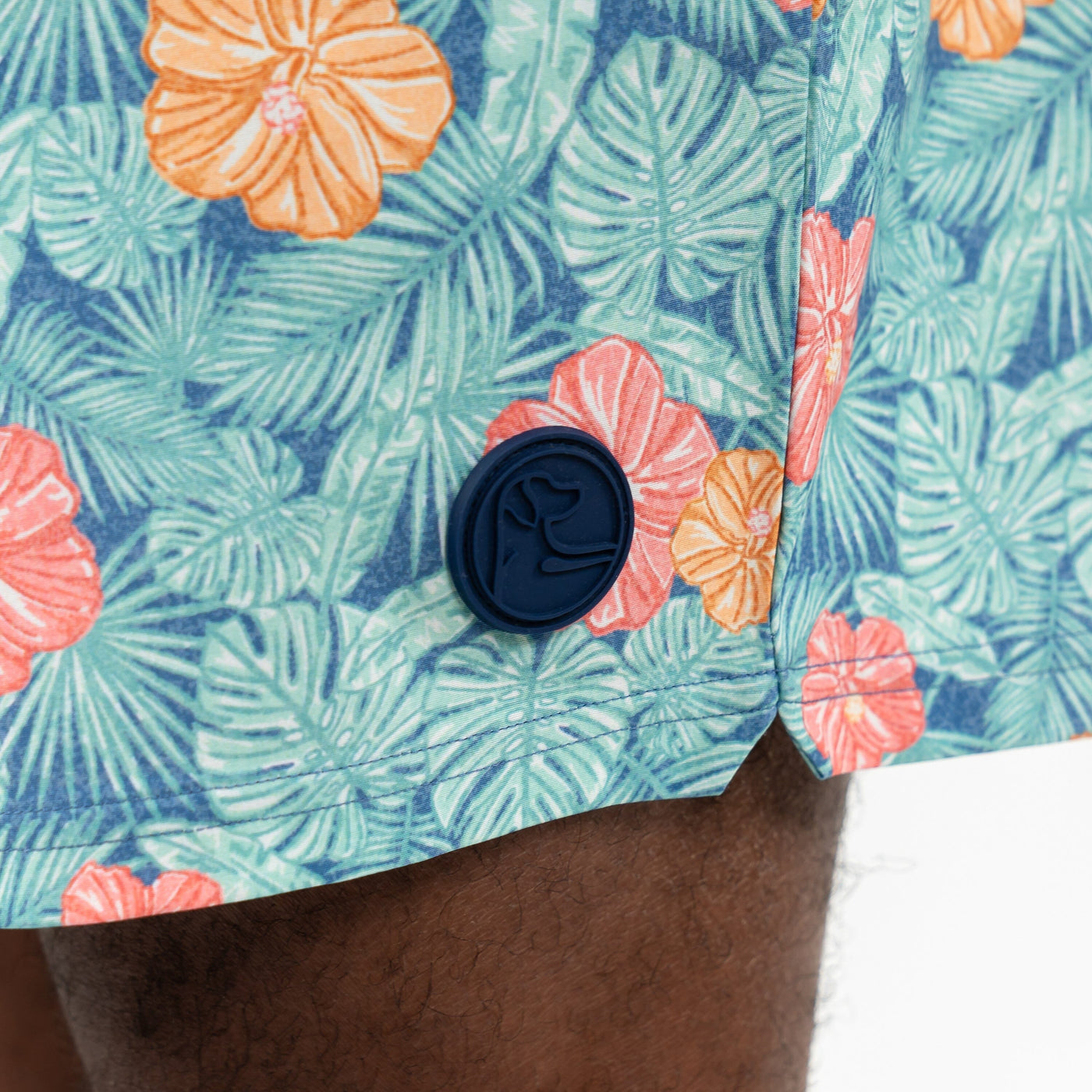 Medley Swim Trunk | The Hibiscus - Vintage Blue