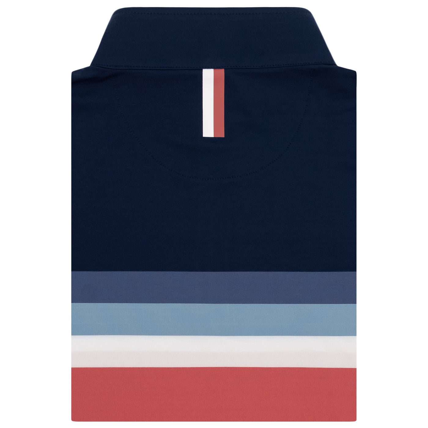 Horizon Block Performance Q-Zip | The Horizon Block - Rouge Red/Fleet Navy/Slate Blue
