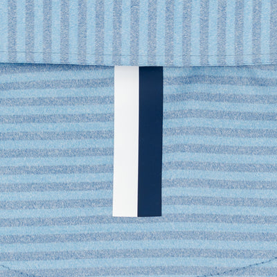 The Barts Heather Stripe | Performance Polo | The Barts Heather Stripe - Vintage Blue/Stone Blue