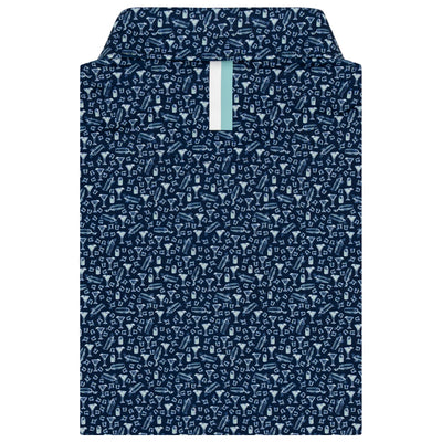 The House Marg | Performance Polo | The House Marg - Fleet Navy/Antigua Green
