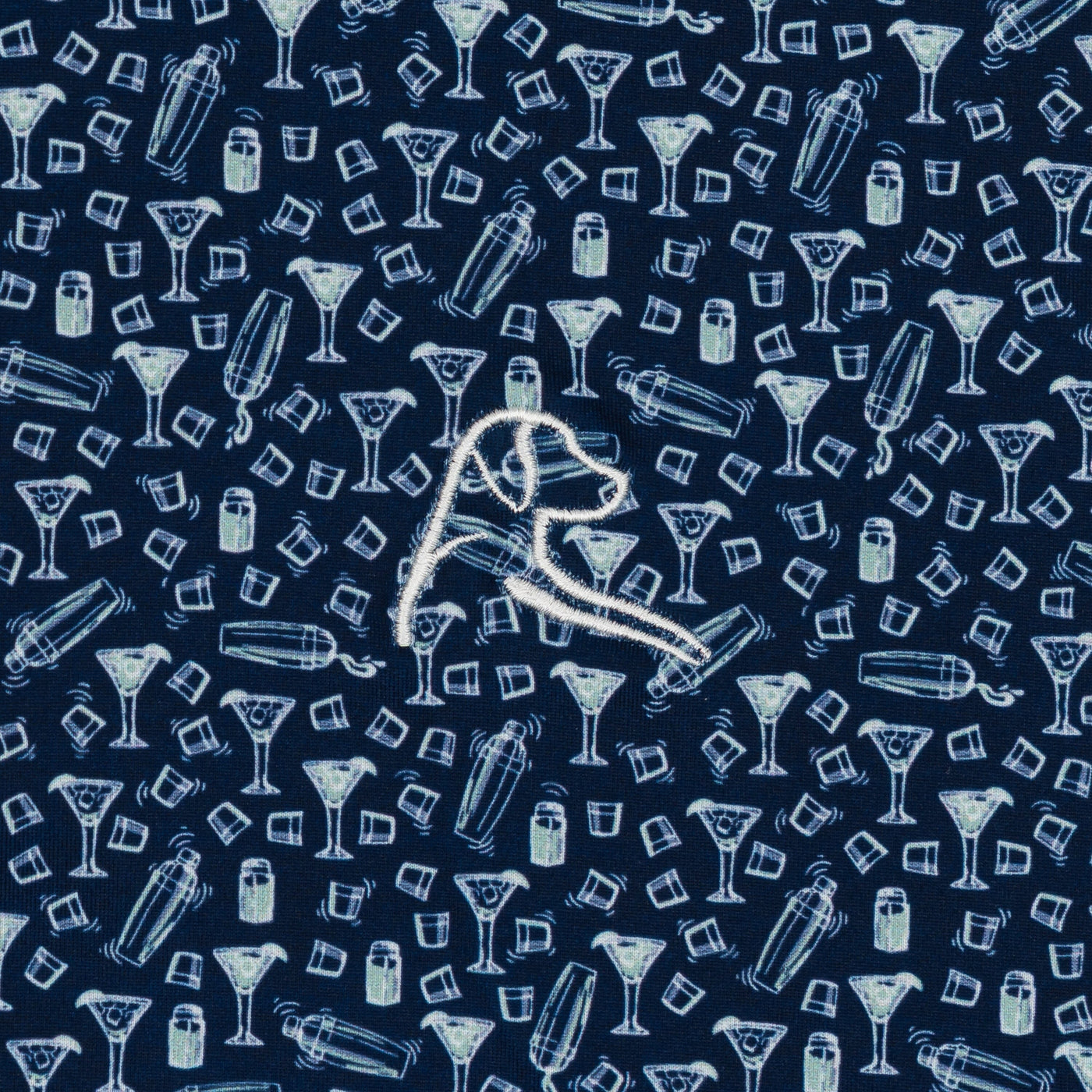 The House Marg | Performance Polo | The House Marg - Fleet Navy/Antigua Green