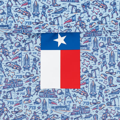 The Houston | Performance Polo | The Houston - Pale Blue/Deep Blue - TX