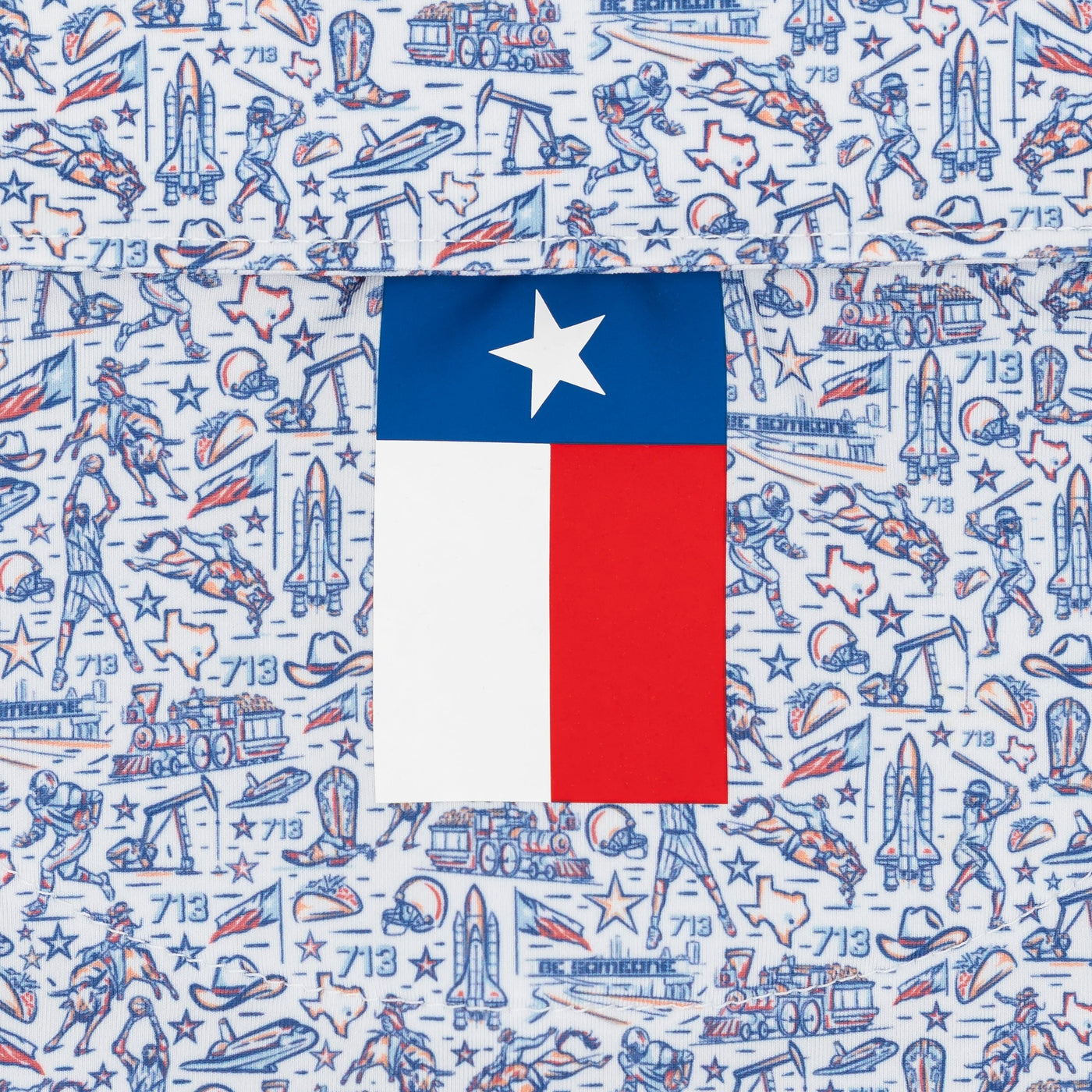 The Houston | Performance Polo | The Houston - White/Deep Blue - TX