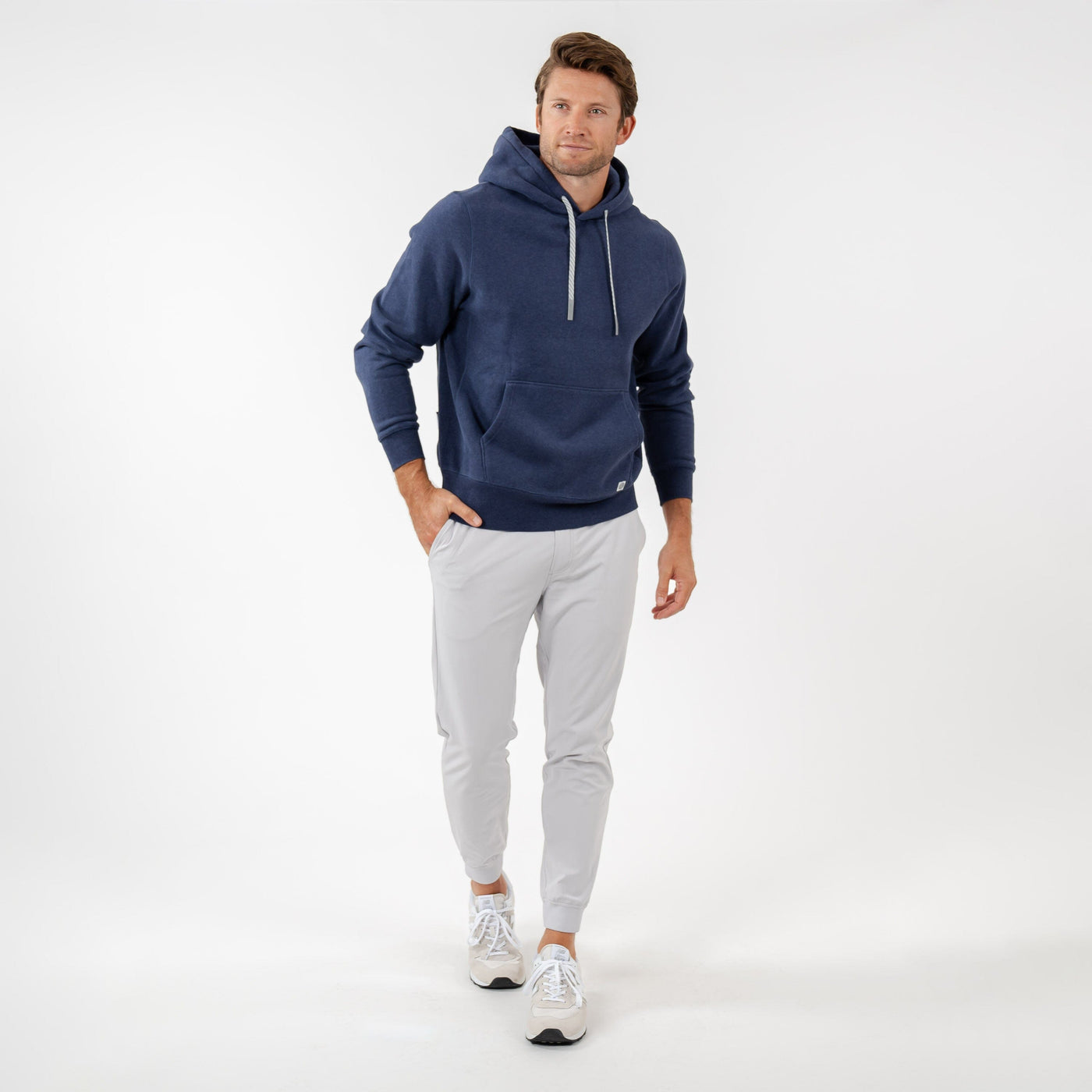 Huddle Hoodie | Heather - Fleet Navy