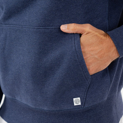 Huddle Hoodie | Heather - Fleet Navy