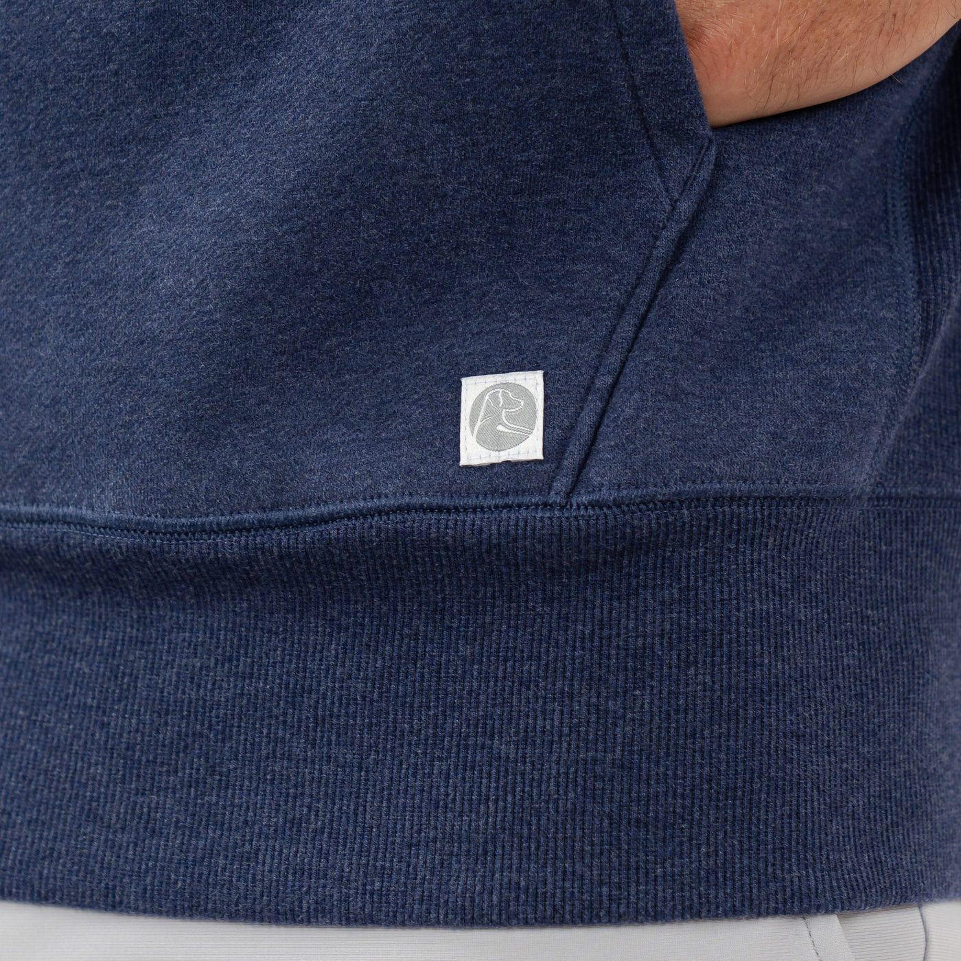 Huddle Hoodie | Heather - Fleet Navy