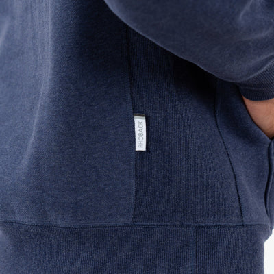 Huddle Hoodie | Heather - Fleet Navy