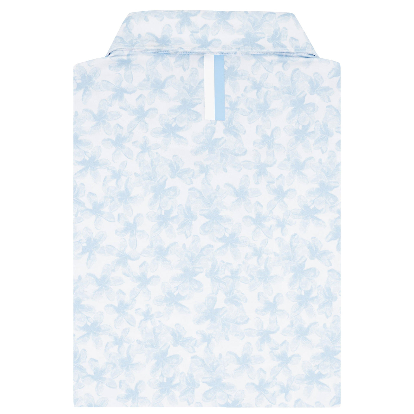 The Hula Bloom | Performance Polo | The Hula Bloom - White/Pure Blue