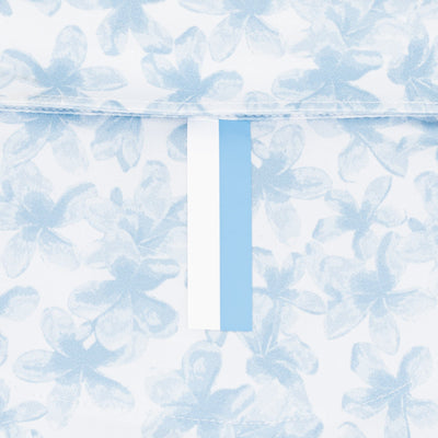 The Hula Bloom | Performance Polo | The Hula Bloom - White/Pure Blue