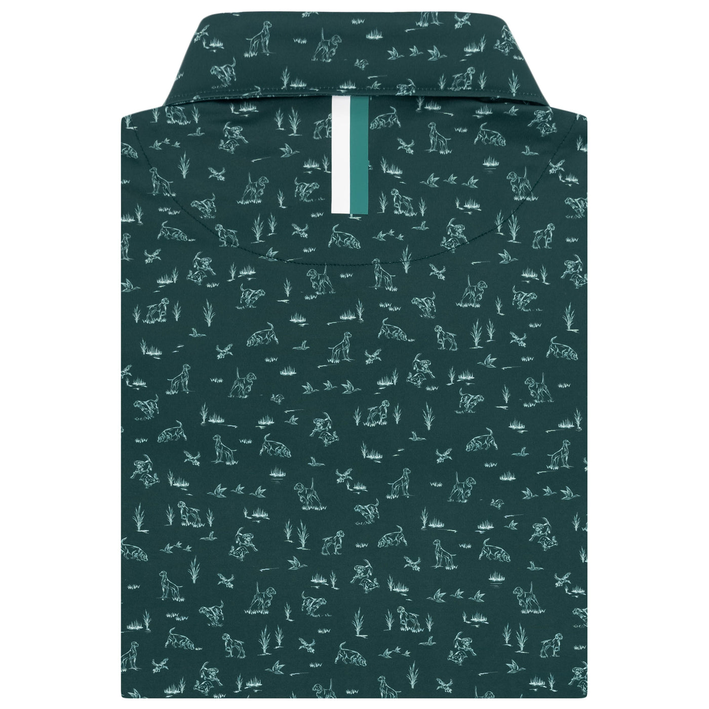 The Hunting Dog | Performance Polo | The Hunting Dog - Ponderosa Green/White