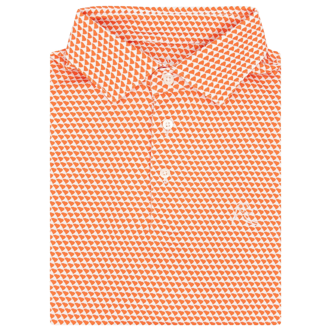 The Hushpuppy | Performance Polo | The Hushpuppy - Blaze Orange/White - SC