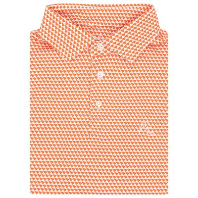 The Hushpuppy | Performance Polo | The Hushpuppy - Blaze Orange/White - SC