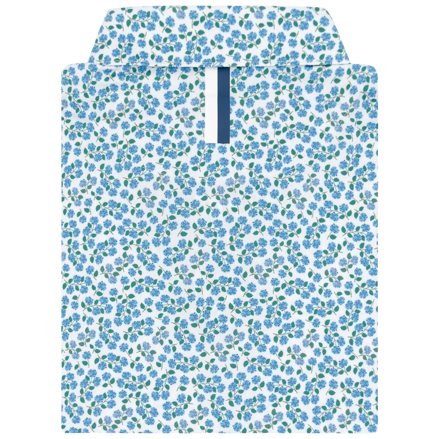 The Hydrangea | Performance Polo | The Hydrangea - White/Caicos Blue