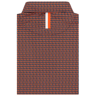 The Illinois Fighting Illini® | Collegiate Polo | The Illinois Fighting Illini® - Indigo Blue/Orange Burst