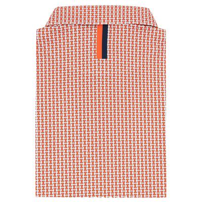 The Illinois Hail To The Orange | Collegiate Polo | The Illinois Hail To The Orange - White/Orange Burst