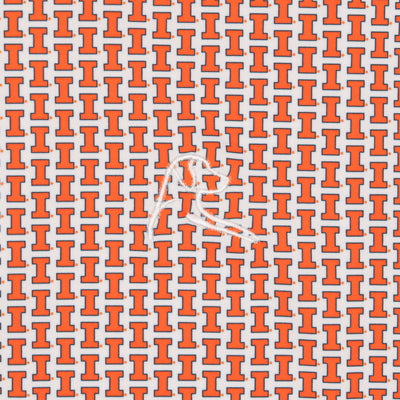 The Illinois Hail To The Orange | Collegiate Polo | The Illinois Hail To The Orange - White/Orange Burst