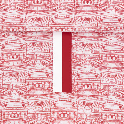 The Indiana Assembly Hall | Collegiate Polo | The Indiana Assembly Hall - White/Carmine Red