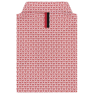 The Indiana Banner | Collegiate Polo | The Indiana Banner - White/Carmine Red