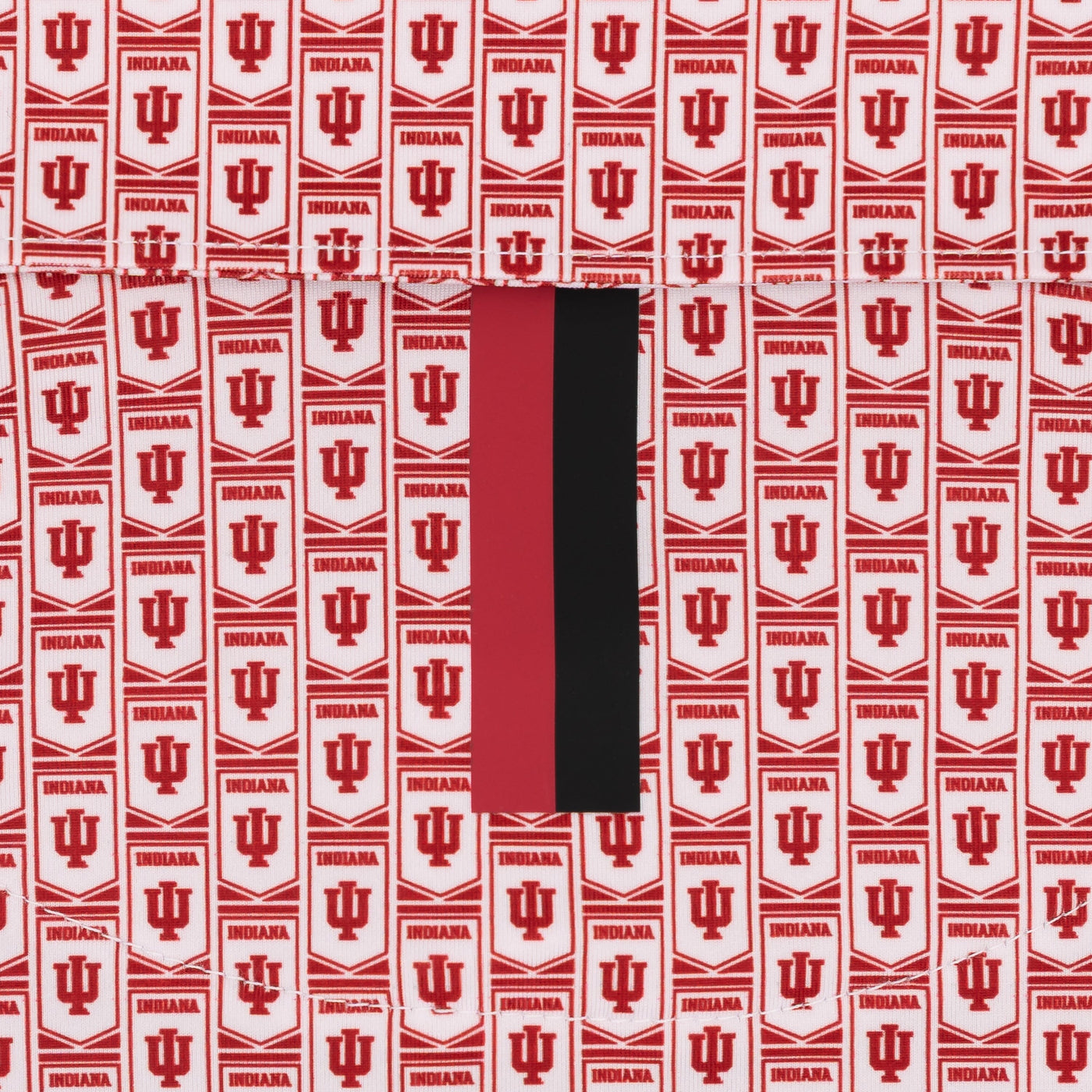 The Indiana Banner | Collegiate Polo | The Indiana Banner - White/Carmine Red