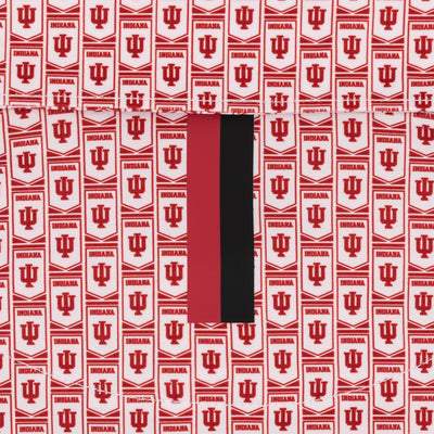 The Indiana Banner | Collegiate Polo | The Indiana Banner - White/Carmine Red