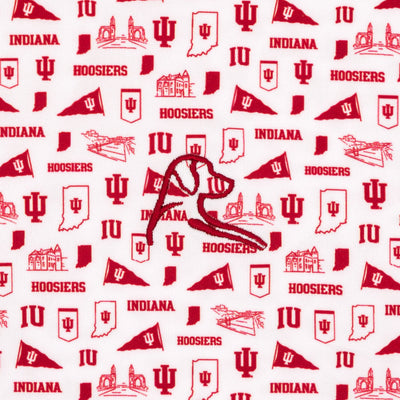 The Indiana Gameday | Collegiate Polo | The Indiana Gameday - White/Carmine Red