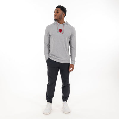 Hesi Collegiate Hoodie - Indiana | Heather - Stainless Steel/White - Indiana - 1
