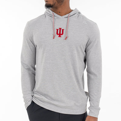 Hesi Collegiate Hoodie - Indiana | Heather - Stainless Steel/White - Indiana - 1
