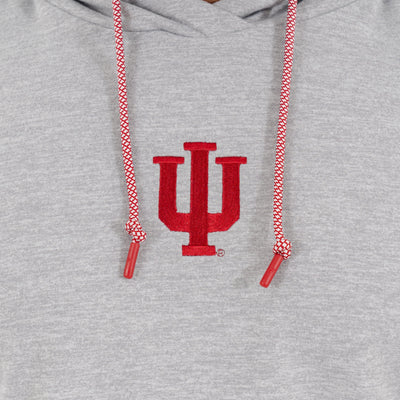 Hesi Collegiate Hoodie - Indiana | Heather - Stainless Steel/White - Indiana - 1
