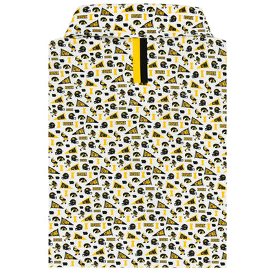 The Iowa Gameday | Collegiate Polo | The Iowa Gameday - White/Bright Yellow