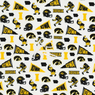 The Iowa Gameday | Collegiate Polo | The Iowa Gameday - White/Bright Yellow