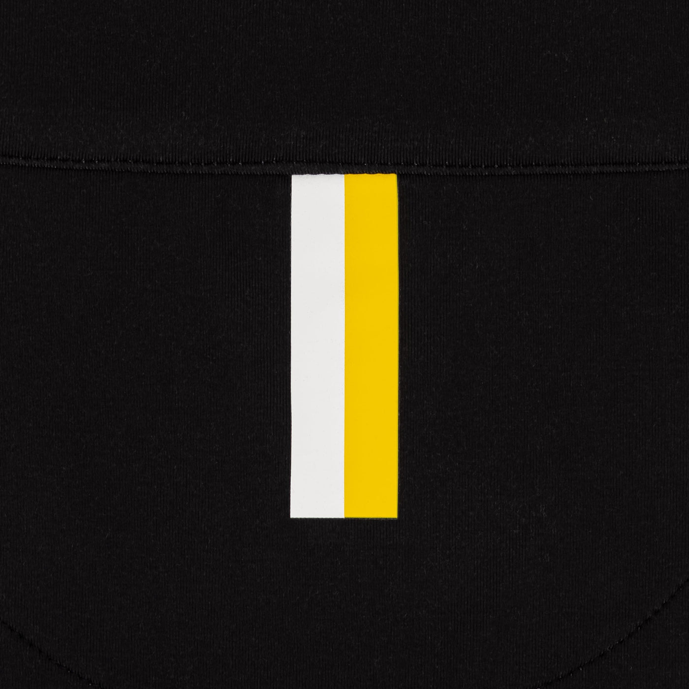 Iowa Jersey Stripe Collegiate Q-Zip | The Iowa Jersey Stripe - Black/Bright Yellow