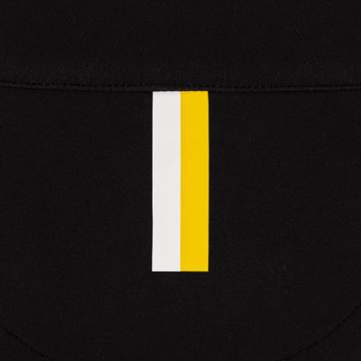 Iowa Jersey Stripe Collegiate Q-Zip | The Iowa Jersey Stripe - Black/Bright Yellow