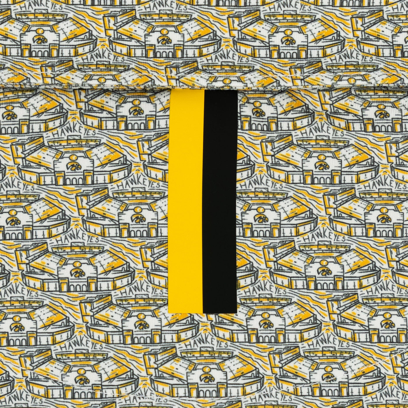 The Iowa Kinnick Stadium™ | Collegiate Polo | The Iowa Kinnick Stadium™ - White/Bright Yellow