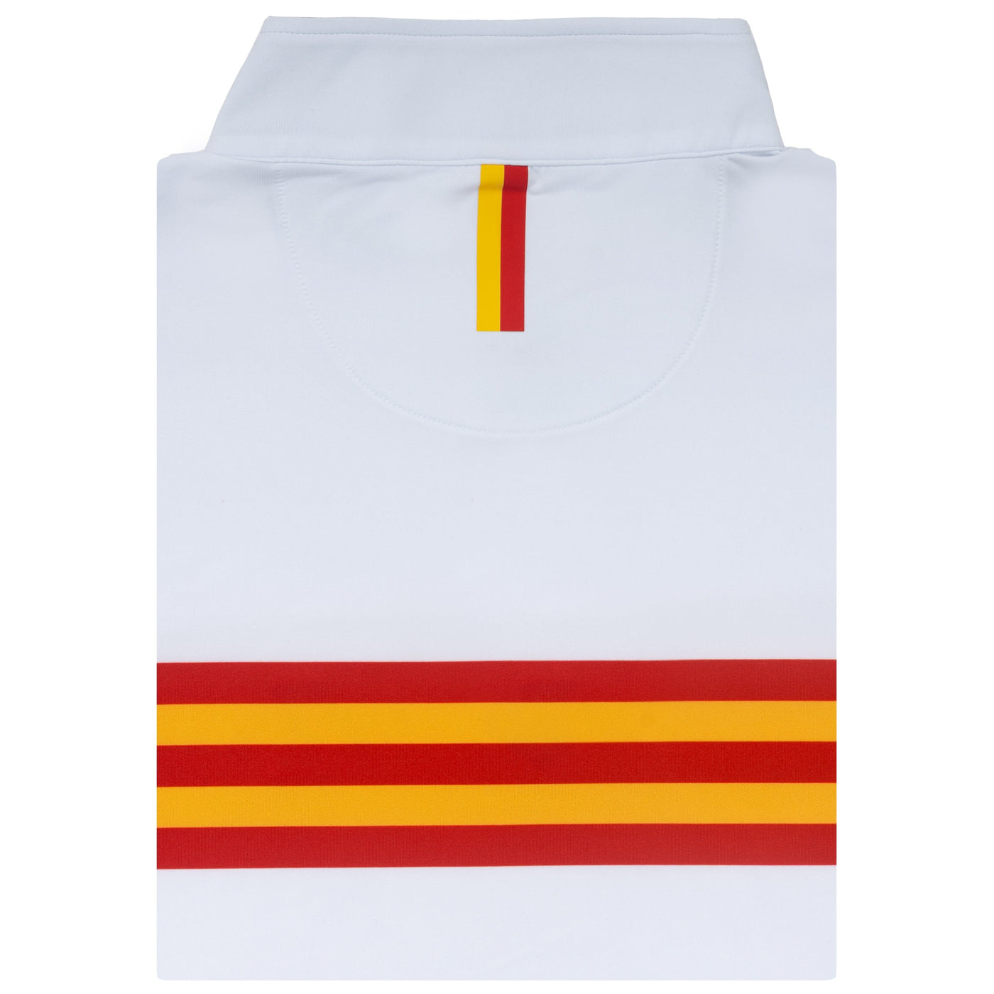 Iowa State Jersey Stripe Collegiate Q-Zip | The Iowa State Jersey Stripe - White/Varsity Red