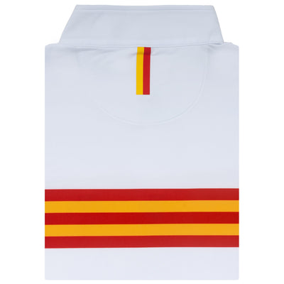 Iowa State Jersey Stripe Collegiate Q-Zip | The Iowa State Jersey Stripe - White/Varsity Red