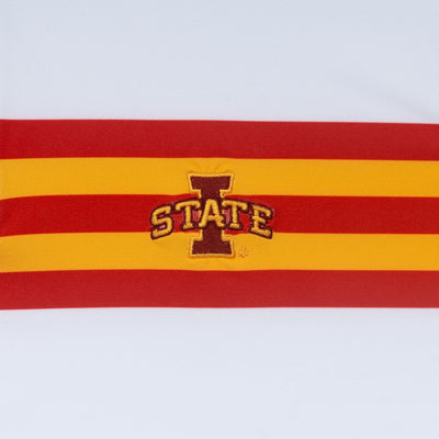 Iowa State Jersey Stripe Collegiate Q-Zip | The Iowa State Jersey Stripe - White/Varsity Red