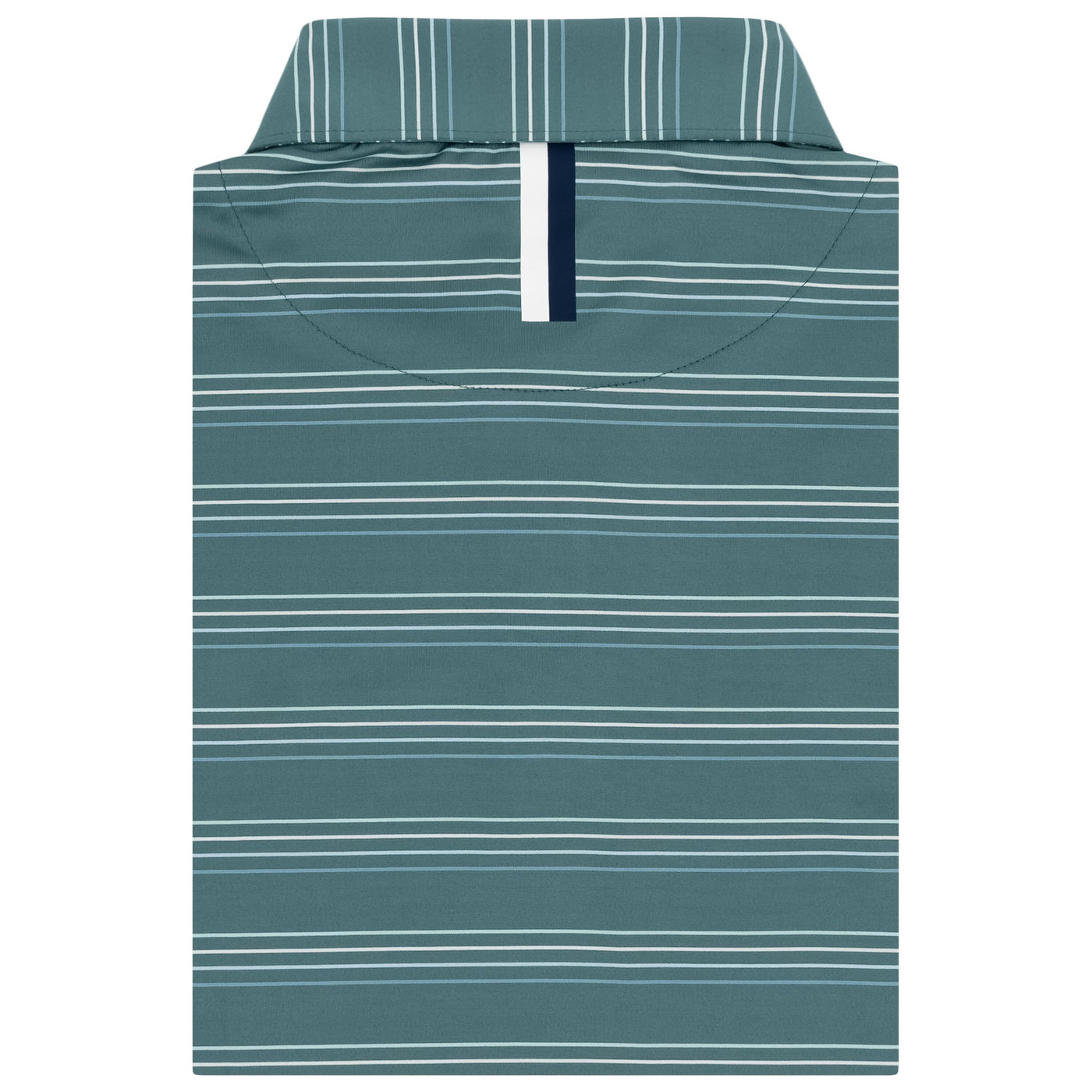The Ivy Stripe | Performance Polo | The Ivy Stripe - Jungle Green/Cadet Blue