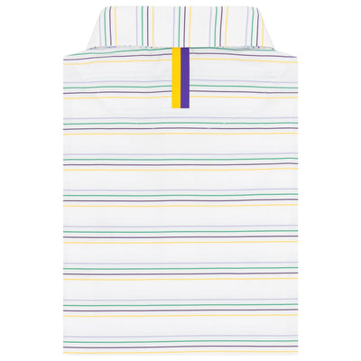 The Ivy Stripe | Performance Polo | The Ivy Stripe - White/Lavender