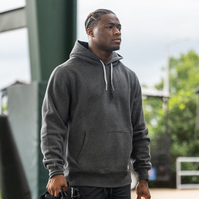 Huddle Hoodie | Heather - Midnight Black