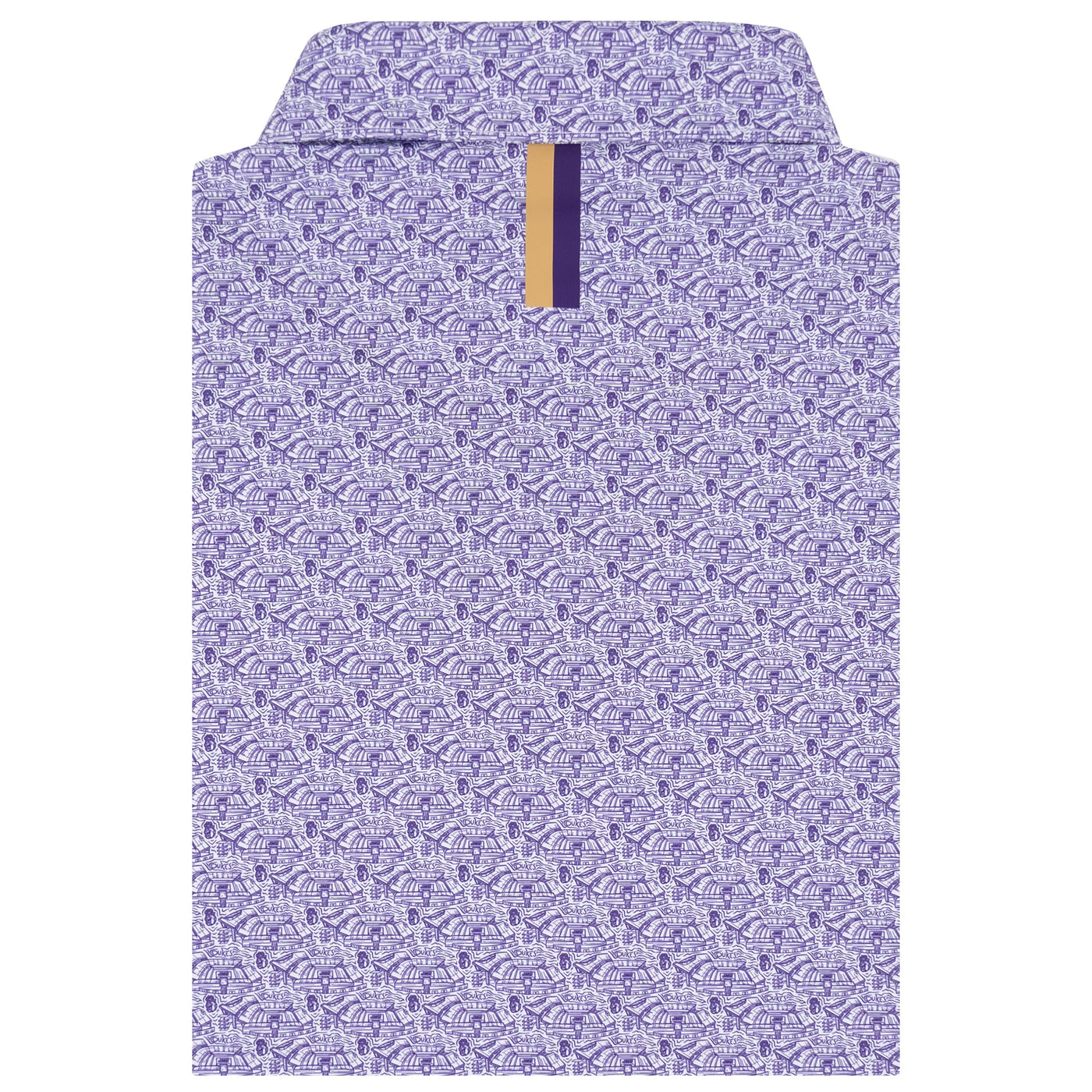 The James Madison Bridgeforth Stadium | Collegiate Polo | The James Madison Bridgeforth Stadium - White/Dark Violet