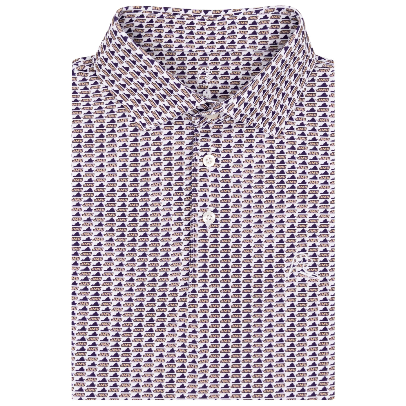 The James Madison Dukes™ | Collegiate Polo | The James Madison Dukes™ - White/Dark Violet
