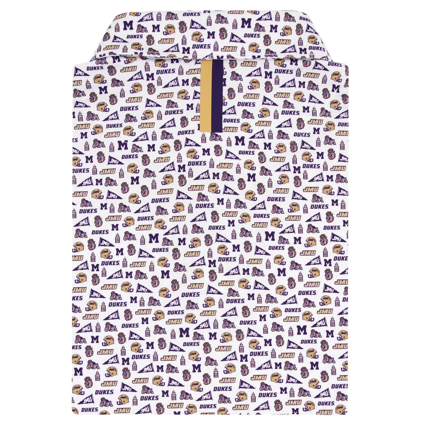 The James Madison Gameday | Collegiate Polo | The James Madison Gameday - White/Dark Violet