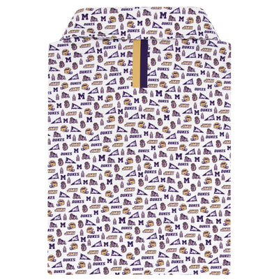 The James Madison Gameday | Collegiate Polo | The James Madison Gameday - White/Dark Violet