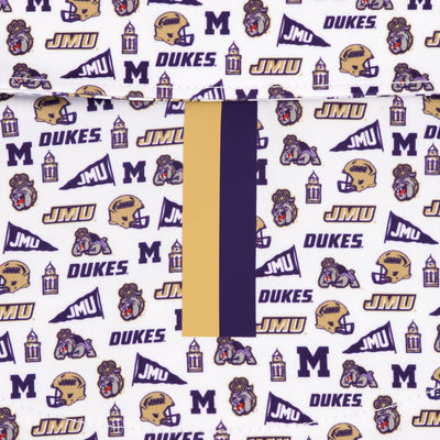 The James Madison Gameday | Collegiate Polo | The James Madison Gameday - White/Dark Violet