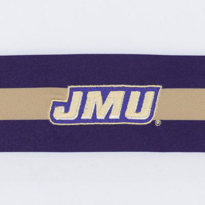 James Madison Helmet Stripe Collegiate Q-Zip | The James Madison Helmet Stripe - White/Dark Violet